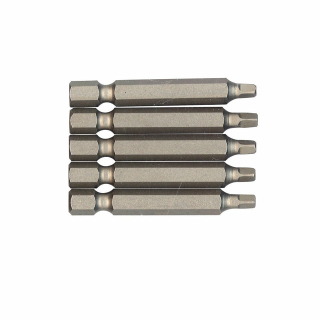 Bosch CCSQ2205 2" Square Recess R2 Screwdriver Power Bits with 1/4" Hex Shank (5 Pack)