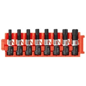 Bosch CCSTV108 Impact Tough Torx 1" Insert Bits with Clip for Custom Case System (8 Pack)