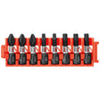 Bosch CCSV108 8-Pc Impact Tough Phillips, Square and Torx 1" Insert Bits