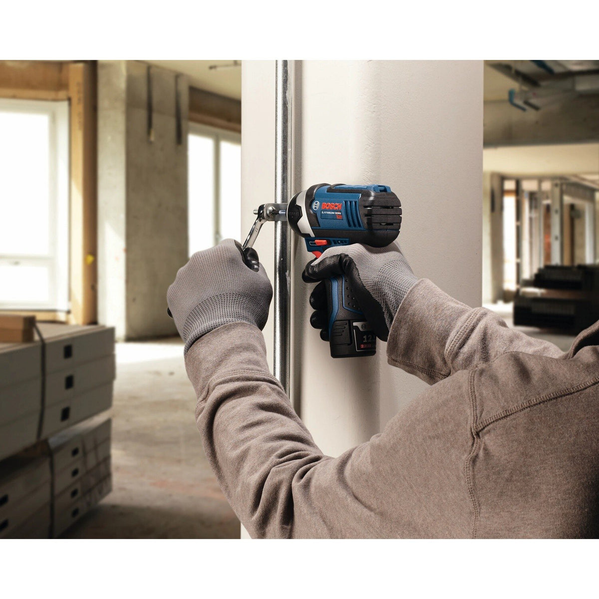 Bosch CLPK241-120 12V Max 2 Tool Combo Kit with 3/8" Hammer Drill and Impact Driver (2 Batteries) - 2