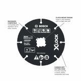 Bosch CMWX500 5" X-LOCK Carbide Multi-Wheel for Wood Plastic and Plaster - 2