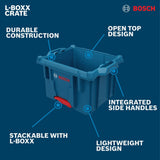 Bosch CRATE L-BOXX Contractor Open Top Storage Crate - 2