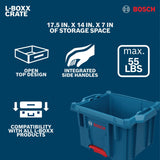 Bosch CRATE L-BOXX Contractor Open Top Storage Crate - 3