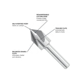 Bosch CSH1C 1/2" High Speed Steel 82 Degree Counters Ink Bit - 2