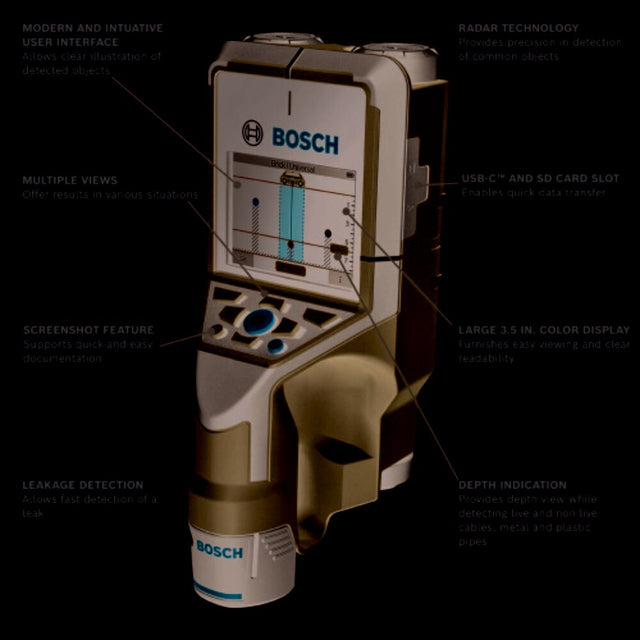 Bosch D-Tect200C 12V Max Wall / Floor Scanner With Radar - 2