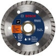 Bosch DB442C 4" Premium Turbo Rim Diamond Blade for Stone Concrete and Brick