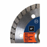Bosch DB442C 4" Premium Turbo Rim Diamond Blade for Stone Concrete and Brick - 2