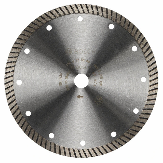 Bosch DB766P 7" Specialized Turbo Rim Diamond Blade for Porcelain Wet or Dry Cutting