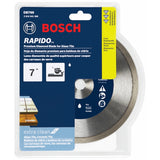 Bosch DB769 7" Continuous Rim Diamond Blade for Glass and Ceramic Tile - 2