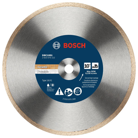 Bosch DBC1001 10" Continuous Rim Diamond Wheel for Precise Cuts