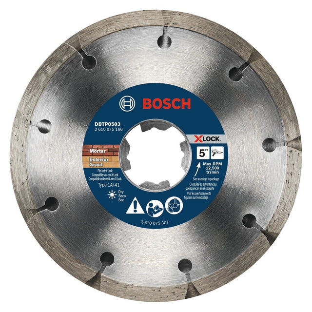 Bosch DBTP0503 5" X-LOCK Premium Sandwich Tuckpointing Blade for Mortar Removal