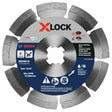 Bosch DBX641S 6" X-LOCK Segmented Rim Diamond Blade for Concrete Brick and Stone