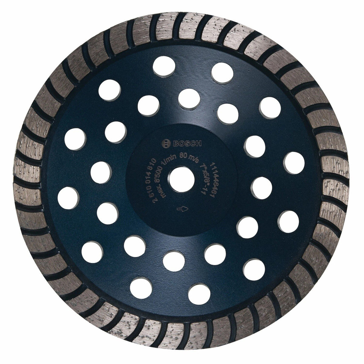 Bosch DC730H 7" Turbo Row Diamond Cup Wheel for Concrete Smoothing and Polishing