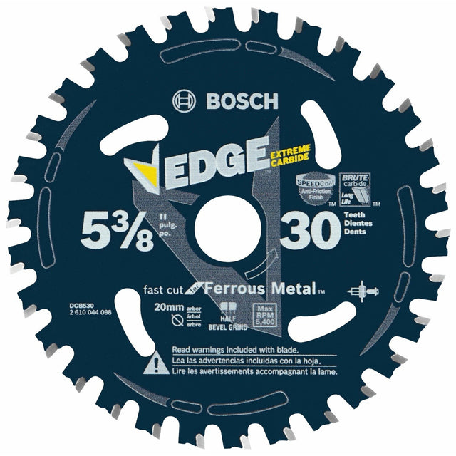 Bosch DCB530 5-3/8"  30 Tooth Edge Circular Saw Blade for Ferrous Metal Cutting