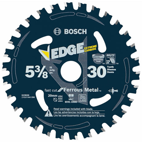 Bosch DCB530 5-3/8"  30 Tooth Edge Circular Saw Blade for Ferrous Metal Cutting
