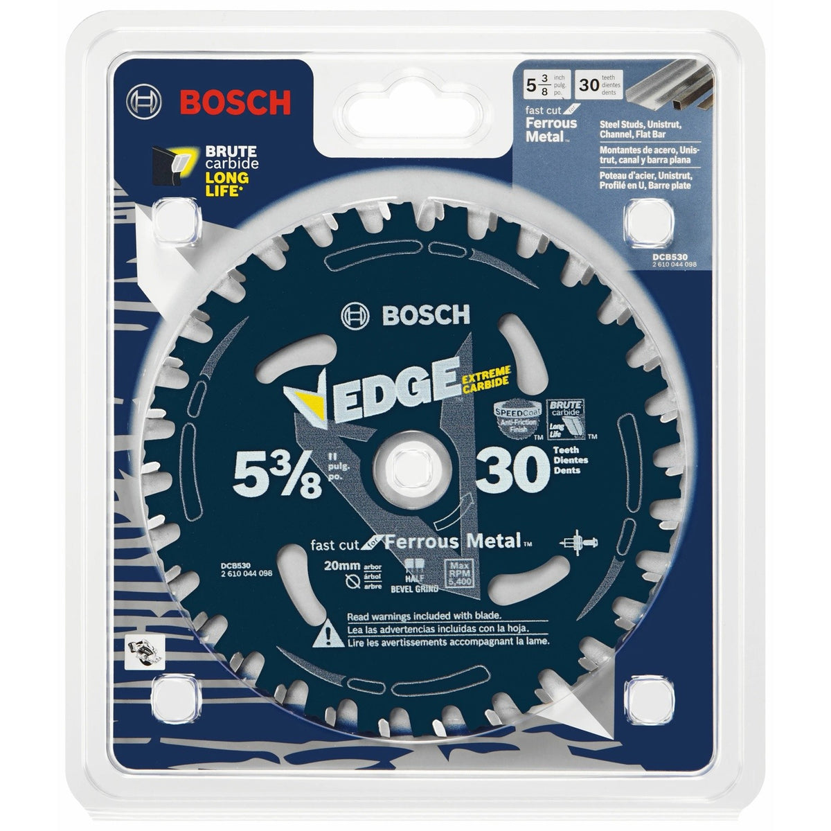 Bosch DCB530 5-3/8"  30 Tooth Edge Circular Saw Blade for Ferrous Metal Cutting - 2