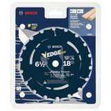 Bosch DCB618 6-1/2" 18 Tooth Edge Circular Saw Blade for Fast Wood Cuts - 2