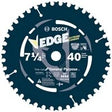 Bosch DCB740B10 7-1/4" 40 Tooth Edge Circular Saw Blade for Fine Finish (10 Pack)