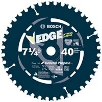 Bosch DCB740B10 7-1/4" 40 Tooth Edge Circular Saw Blade for Fine Finish (10 Pack)