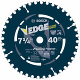 Bosch DCB740 7-1/4" 40 Tooth Edge Circular Saw Blade for Fine Finish