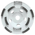 Bosch DCDR0402 4" Double Row Hubbed Diamond Cup Wheel for Concrete Grinding