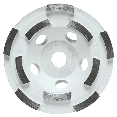 Bosch DCDR0402 4" Double Row Hubbed Diamond Cup Wheel for Concrete Grinding