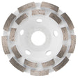 Bosch DCDR04501 4.5" Double Row Diamond Cup Wheel for Concrete Grinding