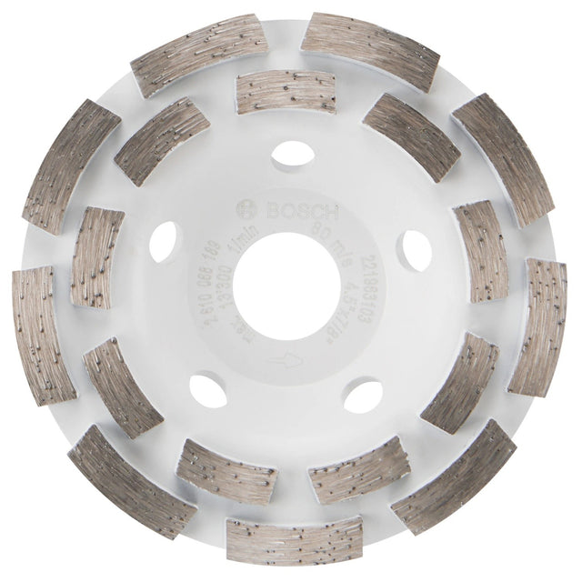 Bosch DCDR04501 4.5" Double Row Diamond Cup Wheel for Concrete Grinding