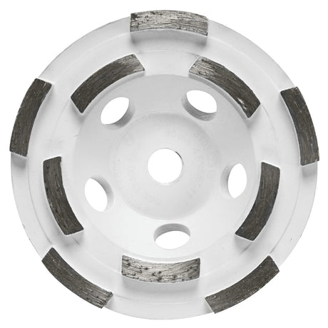 Bosch DCDR04502 4-1/2" Double Row Hubbed Diamond Cup Wheel for Fast Concrete Material Removal