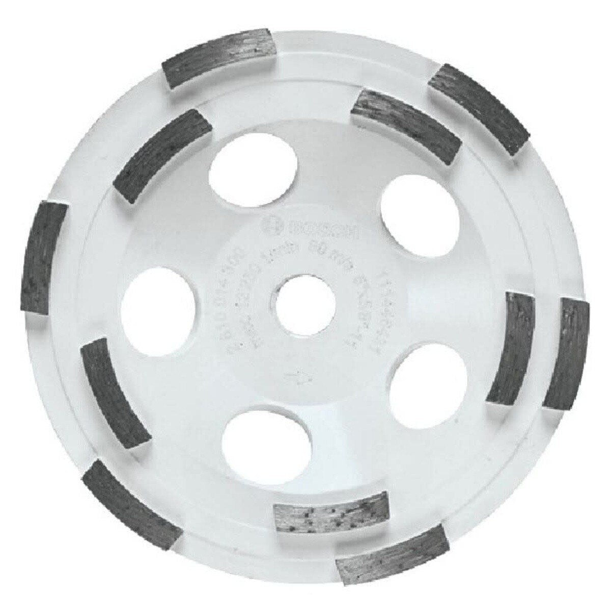 Bosch DCDR0501 5 in. Double Row Segmented Diamond Cup Wheel for Concrete Grinding (1 Pack)