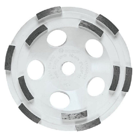 Bosch DCDR0501 5 in. Double Row Segmented Diamond Cup Wheel for Concrete Grinding (1 Pack)