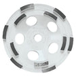 Bosch DCDR0501 5 in. Double Row Segmented Diamond Cup Wheel for Concrete Grinding (1 Pack)