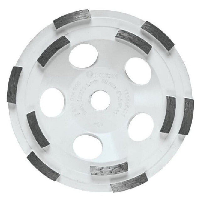 Bosch DCDR0501 5 in. Double Row Segmented Diamond Cup Wheel for Concrete Grinding (1 Pack)