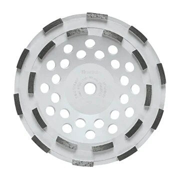 Bosch DCDR0701 7" Double Row Hubbed Diamond Cup Wheel for Concrete Grinding