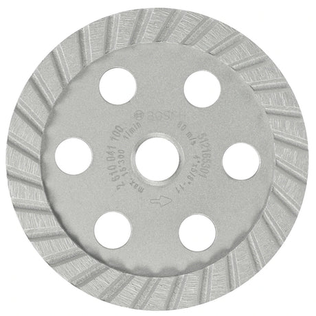 Bosch DCT0401 4" Turbo Diamond Cup Wheel for Smooth Concrete Grinding