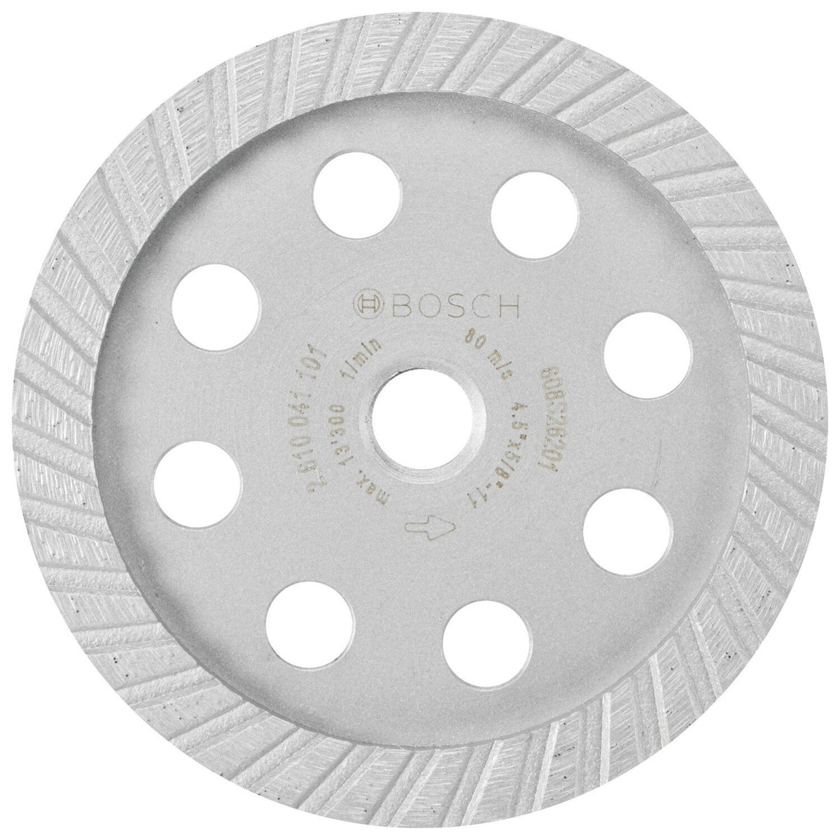 Bosch DCT04501 4-1/2" Turbo Diamond Cup Wheel for Smooth Concrete Grinding
