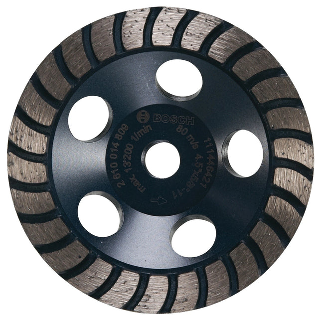 Bosch DCTH0501 5" Turbo Row Diamond Cup Wheel for Concrete Grinding and Surface Preparation