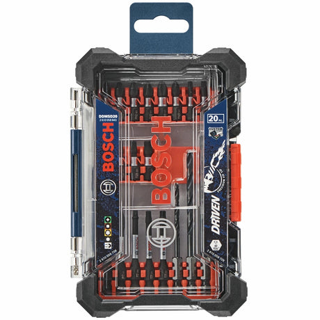 Bosch DDMSD20 Driven Impact Screwdriving and Drilling Bit Set with Custom Case (20 Pack)