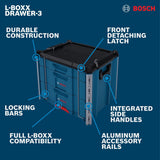 Bosch DRAWER-3 L-BOXX Contractor 3 Drawer Storage Unit 22" x 17" x 12.6" Storage Space - 2