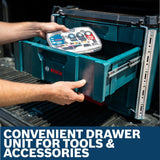Bosch DRAWER-3 L-BOXX Contractor 3 Drawer Storage Unit 22" x 17" x 12.6" Storage Space - 4