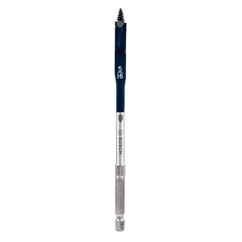 Bosch DSB1002 5/16" x 6" Daredevil Standard Spade Bit for Fast Clean Wood Drilling (5 Pack)