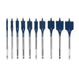 Bosch DSB5010 Daredevil Standard Spade Bit Set with Self Feeding Tip and Hex Shank (10 Pack)