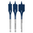 Bosch DSBS5003 Daredevil Stubby Length Self Feeding Spade Bit Set 1/2" 3/4" 1" (3 Pack)