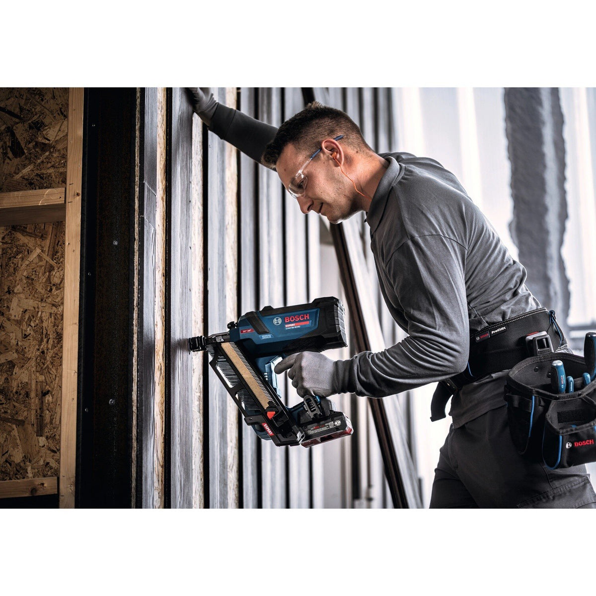 Bosch EXNH18V-90MDB14 18V 30 Degree Framing Nailer Kit with 4 Ah Battery and Fast Charger - 5