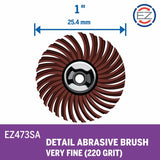 Bosch EZ473SA 1" EZ Lock Detail Abrasive Brush Very Fine 220 Grit - 2