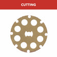 Bosch EZ544 1-1/2" EZ Lock Carbide Grit Cutting Wheel for Wood Plastic and Laminate