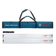 Bosch FSN1600X2B 63" Tracks and Connector Kit for Bosch Track Saw with Bag (2 Tracks)
