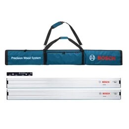 Bosch FSN1600X2B 63" Tracks and Connector Kit for Bosch Track Saw with Bag (2 Tracks)