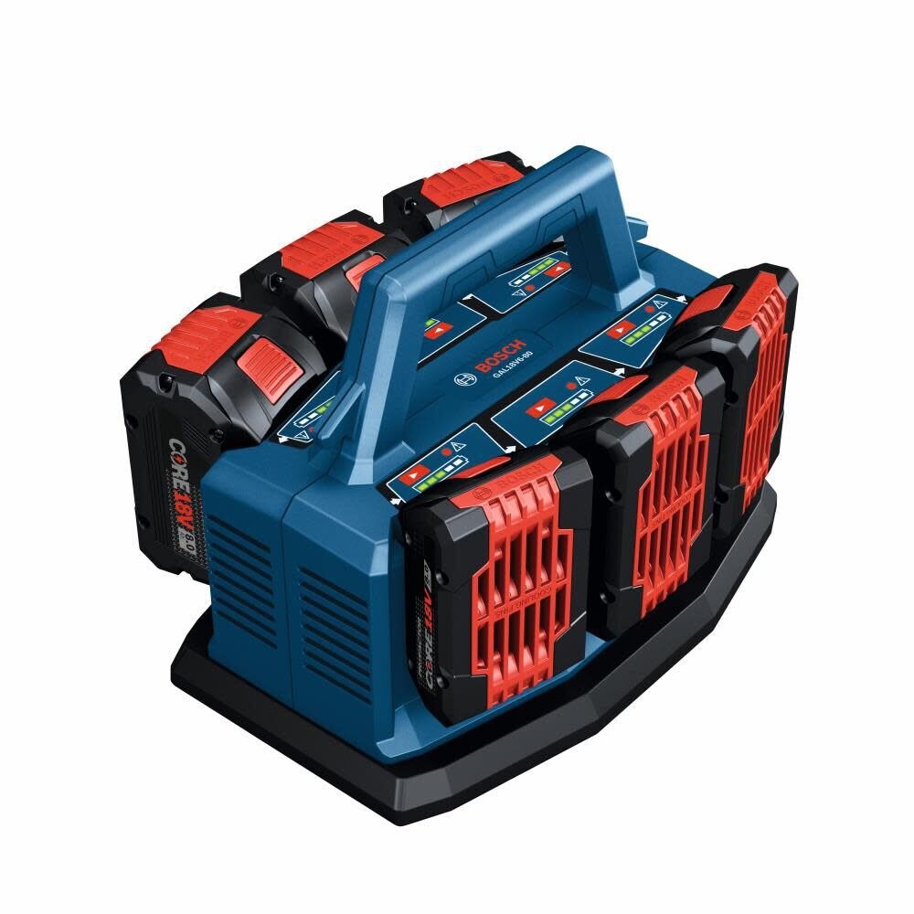 Bosch GAL18V6-80 18V 6-Bay Fast Battery Charger - 3