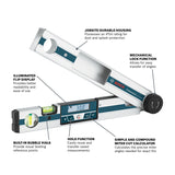 Bosch GAM 220 MF 17.6" Digital Angle Finder with Miter Calculator and Level - 2